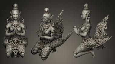Indian sculptures Kinnaree 3d model